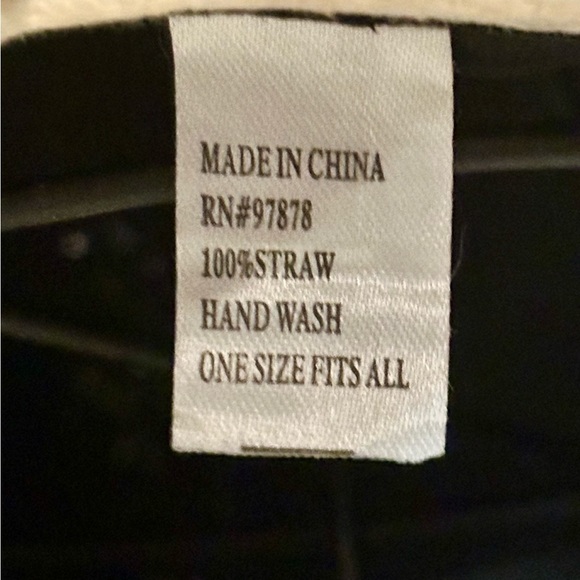 Women’s Black and White Striped Women's Hat - Picture 3 of 3